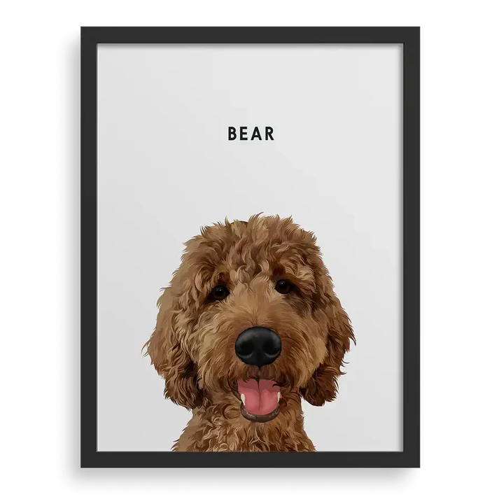 Retrato moderno personalizado de tu mascota