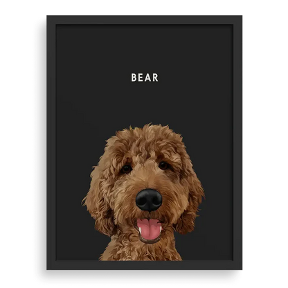 Retrato moderno personalizado de tu mascota