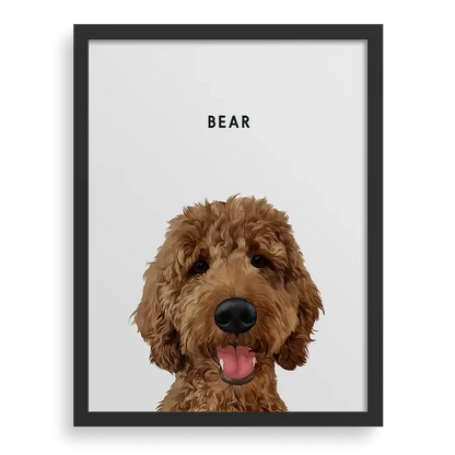 Retrato moderno personalizado de tu mascota