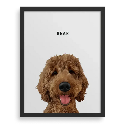 Retrato moderno personalizado de tu mascota